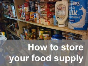 How to store your emergency survival food supply