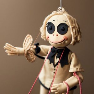 Puppet on strings